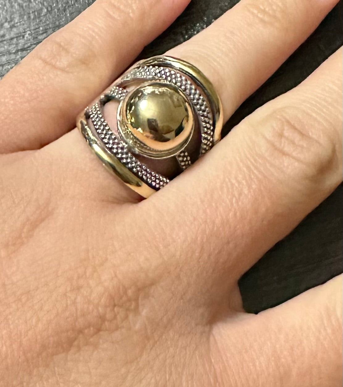 .925 silver with 10k gold details