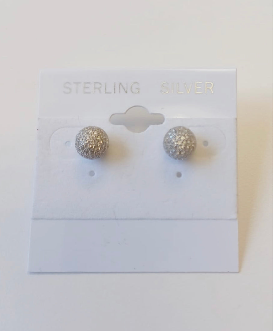 Ball CZ earrings