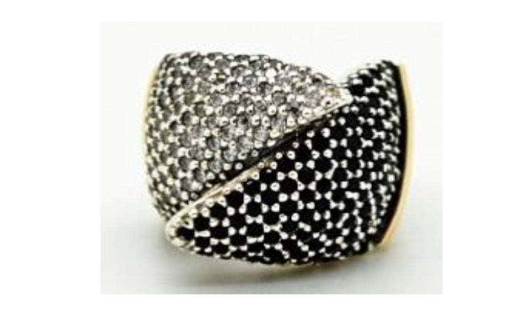 Black and white Ring